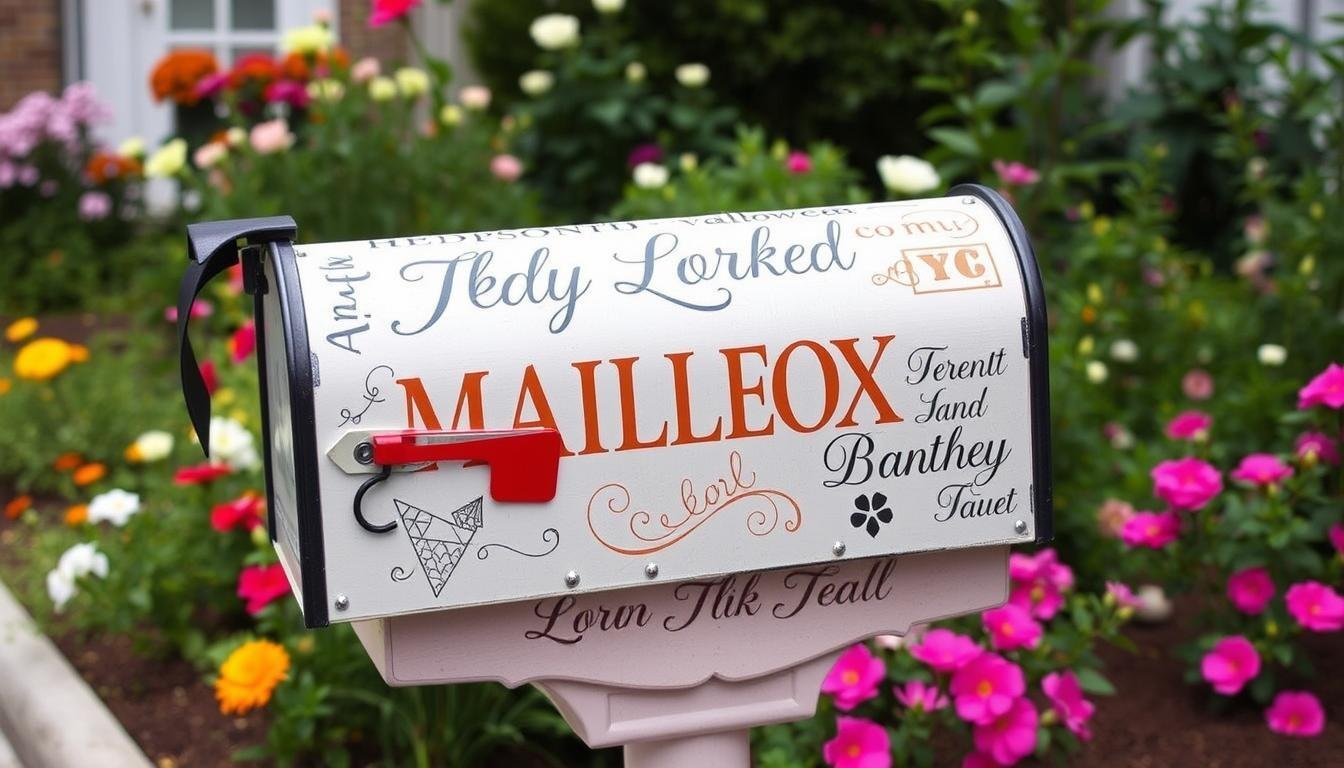 mailbox lettering ideas